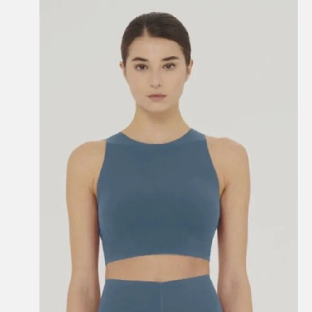 💙 NWOT Wolford Matching Set – High-Waisted Wellness Leggings + W-Bonded Crop To